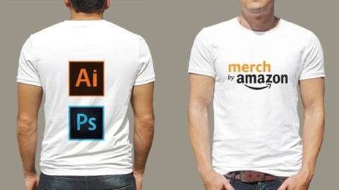 Adobe Photoshop and Illustrator for Merch By Amazon and PoD
